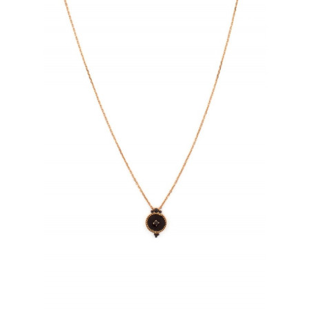 On-trend necklace with Japanese beads and velvet | Black
