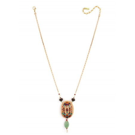 Oriental turquoise and lapis lazuli necklace | Multicoloured66533