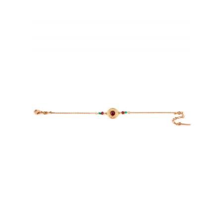 Bracelet élégant métal doré cristal | rose67592