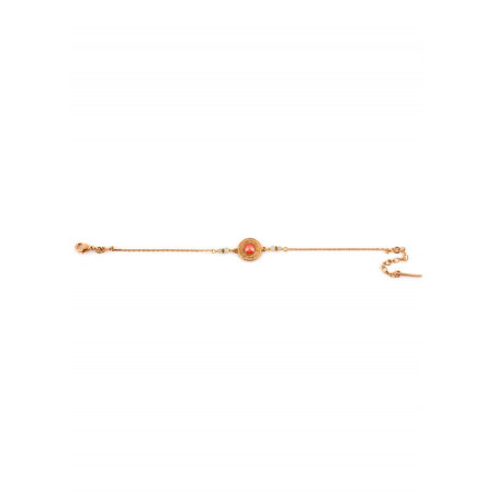 Bracelet élégant métal doré cristal | rouge67597