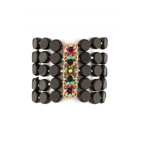 Bracelet souple mystérieux pierres et perles | Multicolore71586