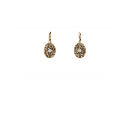 Elegant mother-of-pearl sleeper earrings|bead