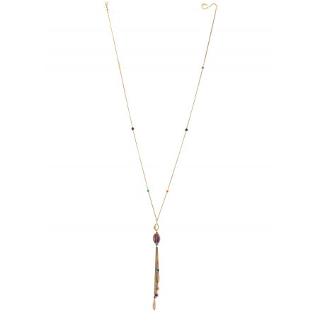 Arty amethyst sautoir necklace | multicoloured73166
