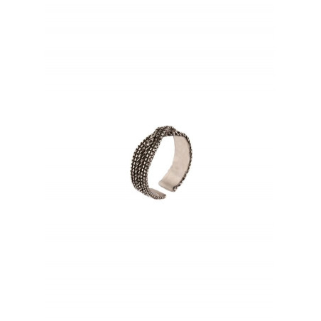 Feminine adjustable metal ring | silver-plated