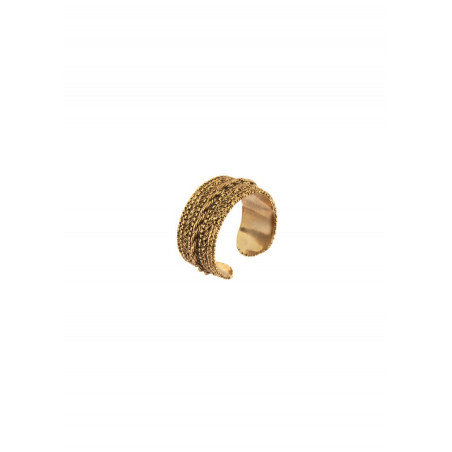 Elegant adjustable metal ring | gold-plated