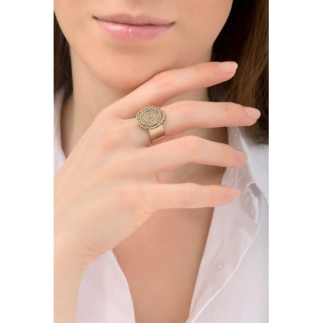 Sunny adjustable metal ring | gold-plated76193
