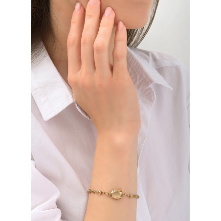 Medium sophisticated flexible metal bracelet | silver-plated84415