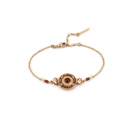 Feminine garnet crystal bracelet | Mauve
