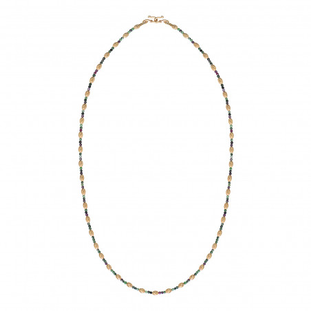 51 cm long anyolite gem necklace | gold-plated85182