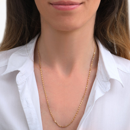 Feminine long chain necklace | gold-plated85275