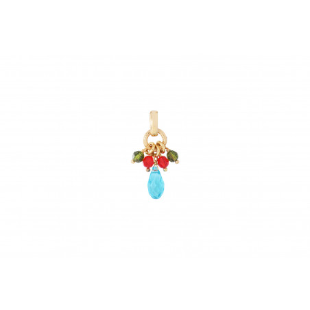 Festive crystal bead pendant | multicolored