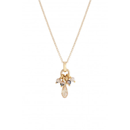 Baroque crystal bead pendant | golden85360