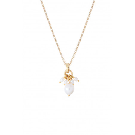Romantic freshwater pearl pendant| white85364