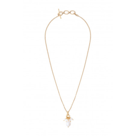 Romantic freshwater pearl pendant| white85365