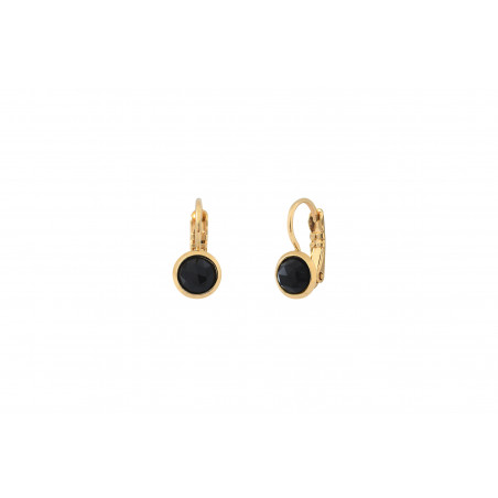 Refined onyx sleeper earrings | black85492