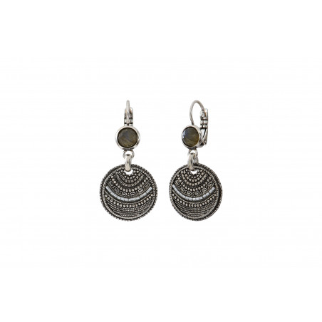 Elegant labradorite sleeper earrings| silver85513