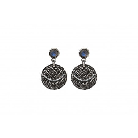 Elegant labradorite earrings for pierced ears | silver