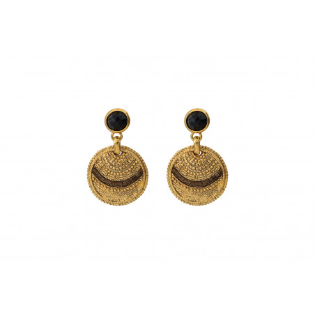 Chic onyx earrings for pierced ears| black