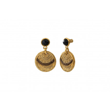 Chic onyx earrings for pierced ears| black85525