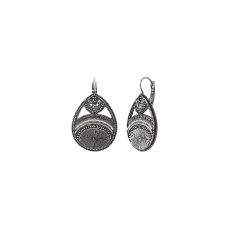 Graphic Prestige crystal sleeper earrings | silver85540