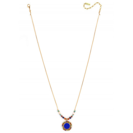 Collier pendentif mode lapis lazuli et pierres I Bleu86218