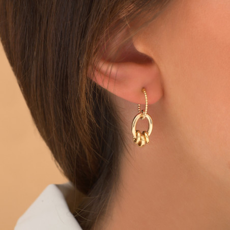 Minimalist hoop earrings | gold-plated86595