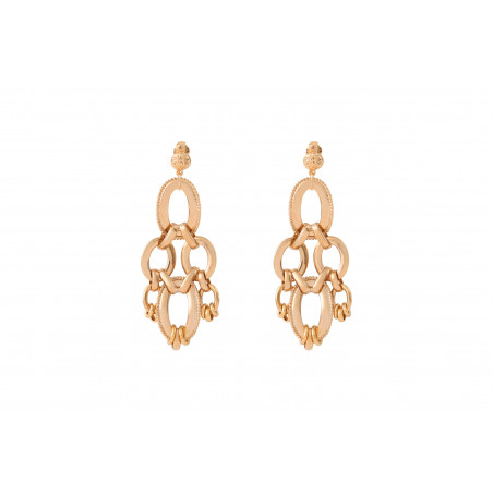 Sophisticated clip-on earrings - gold-plated