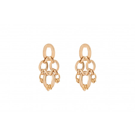 Sophisticated butterfly fastening earrings | gold-plated