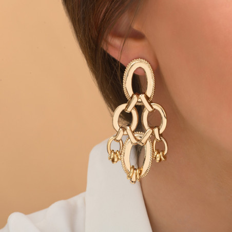 Sophisticated butterfly fastening earrings | gold-plated86629