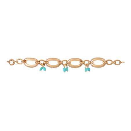 Bracelet chaîne tendance howlite - bleu86639