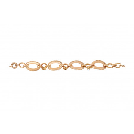Chic fine gold-plated metal chain bracelet | gold86642