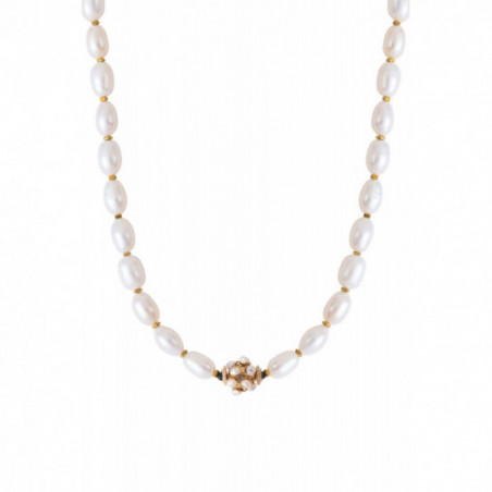 Baroque freshwater pearl necklace I white