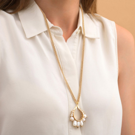 Timeless freshwater pearl sautoir necklace | white86850