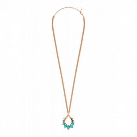 On-trend howlite bead sautoir necklace - turquoise86854