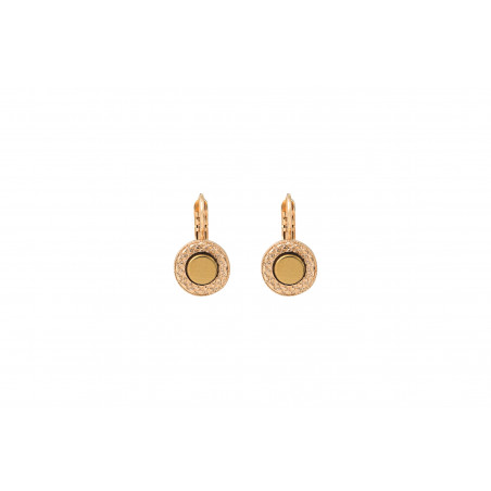 Chic haematite sleeper earrings I gold-plated