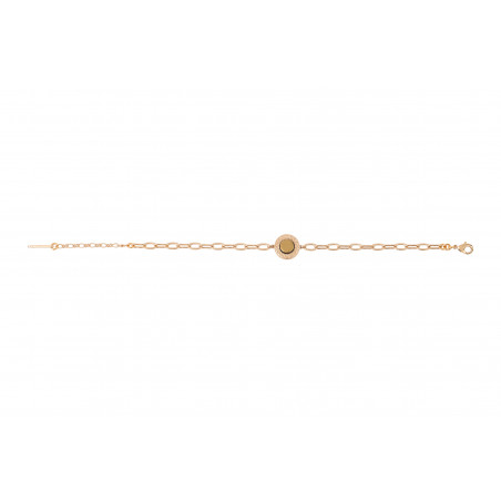 Chic haematite adjustable chain bracelet | gold-plated86978