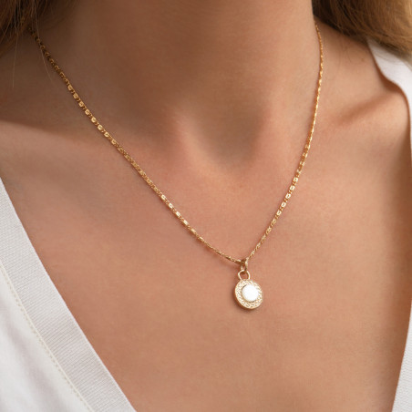 Poetic mother-of-pearl removable pendant | white86992
