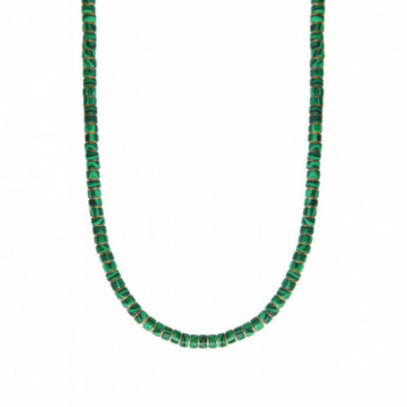 Beautiful malachite garnet short necklace | green