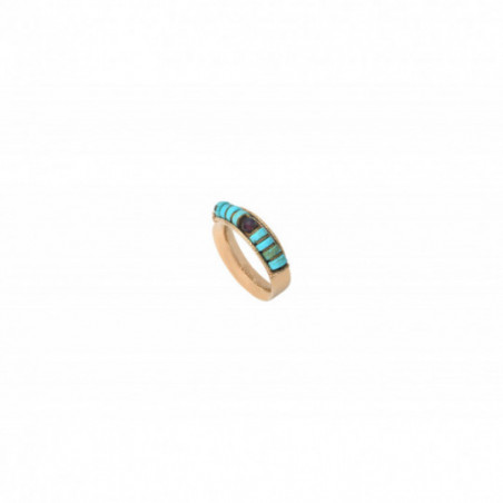 Feminine turquoise garnet large ring | turquoise