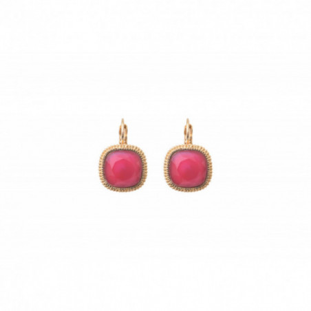 Glamorous sleeper earrings I pink