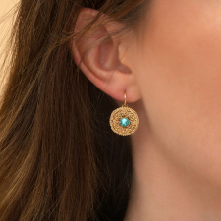 Chic prestige crystal sleeper earrings | blue87218