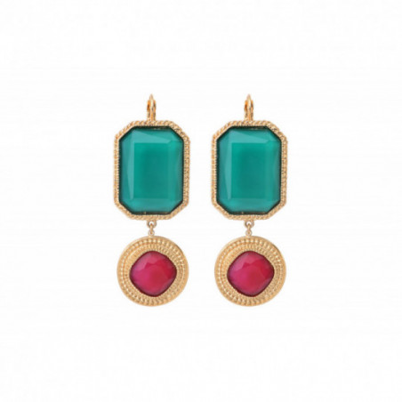 Baroque sleeper earrings | turquoise