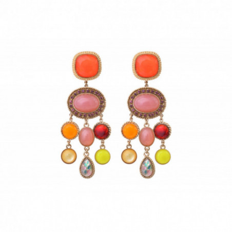Sophisticated prestige earrings with butterfly fastening | red