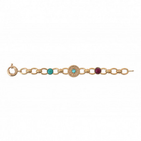 Elegant prestige crystal chain bracelet | blue87326