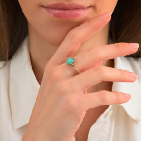 Delicate ethnic and cabochon ring l turquoise87424