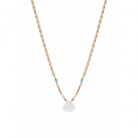 Minimalist moonstone pendant necklace | white88389