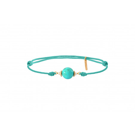 Beautiful howlite cord bracelet | turquoise