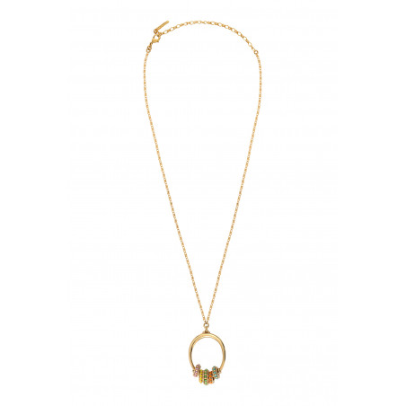 Collier pendentif bohème chic perles du Japon - multicolore88746