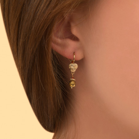 Chic carnelian sleeper earrings| red88819