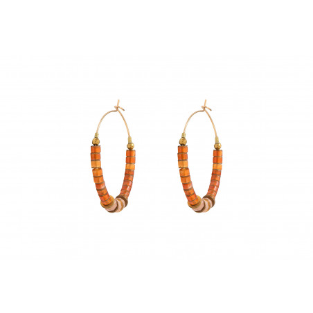 Feminine carnelian sunstone hoop earrings| red